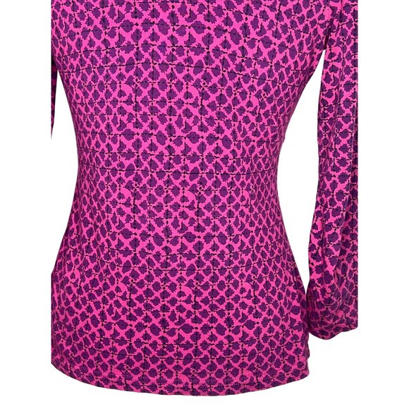 Charter club women’s top small V-neck wrap chest long sleeve gathered chest stre - Picture 8 of 12